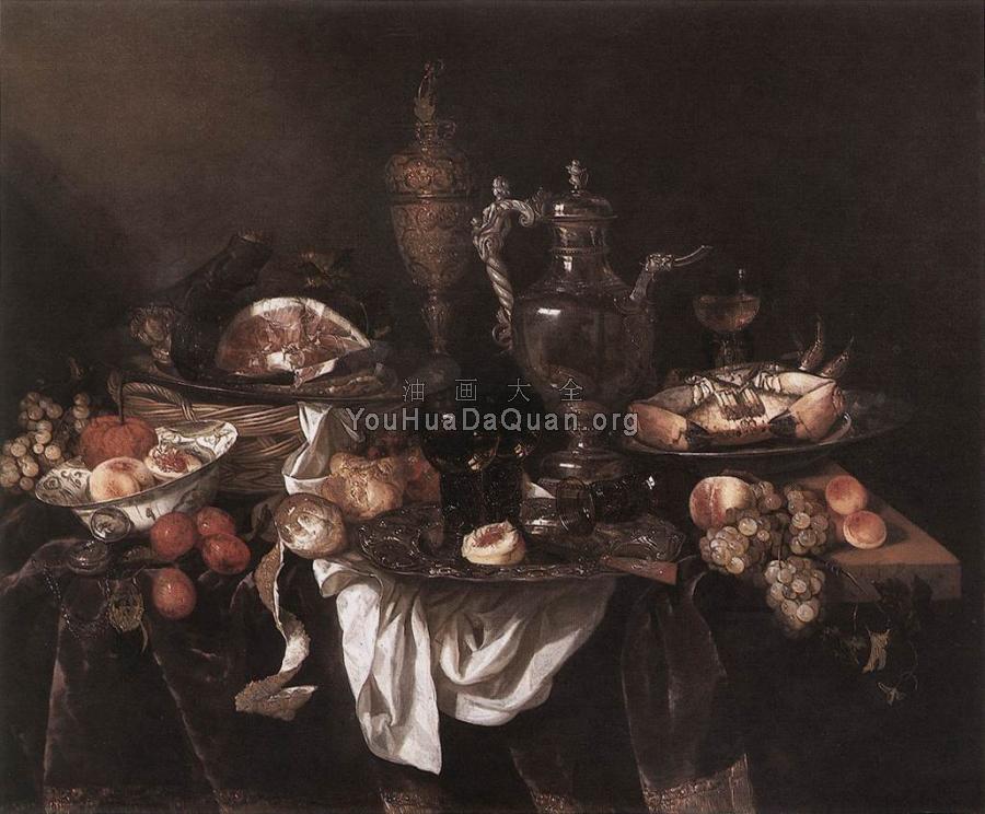 Banquet Still-Life - 亚伯拉罕·凡·贝叶林